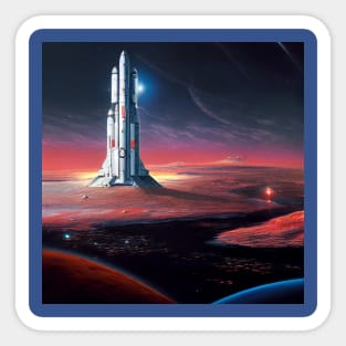 Interplanetary Spaceport Sticker